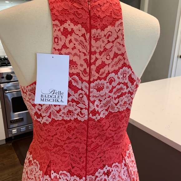 NWT Belle Badgley Mischka Peggy Lace Floral Dress - Picture 5 of 10